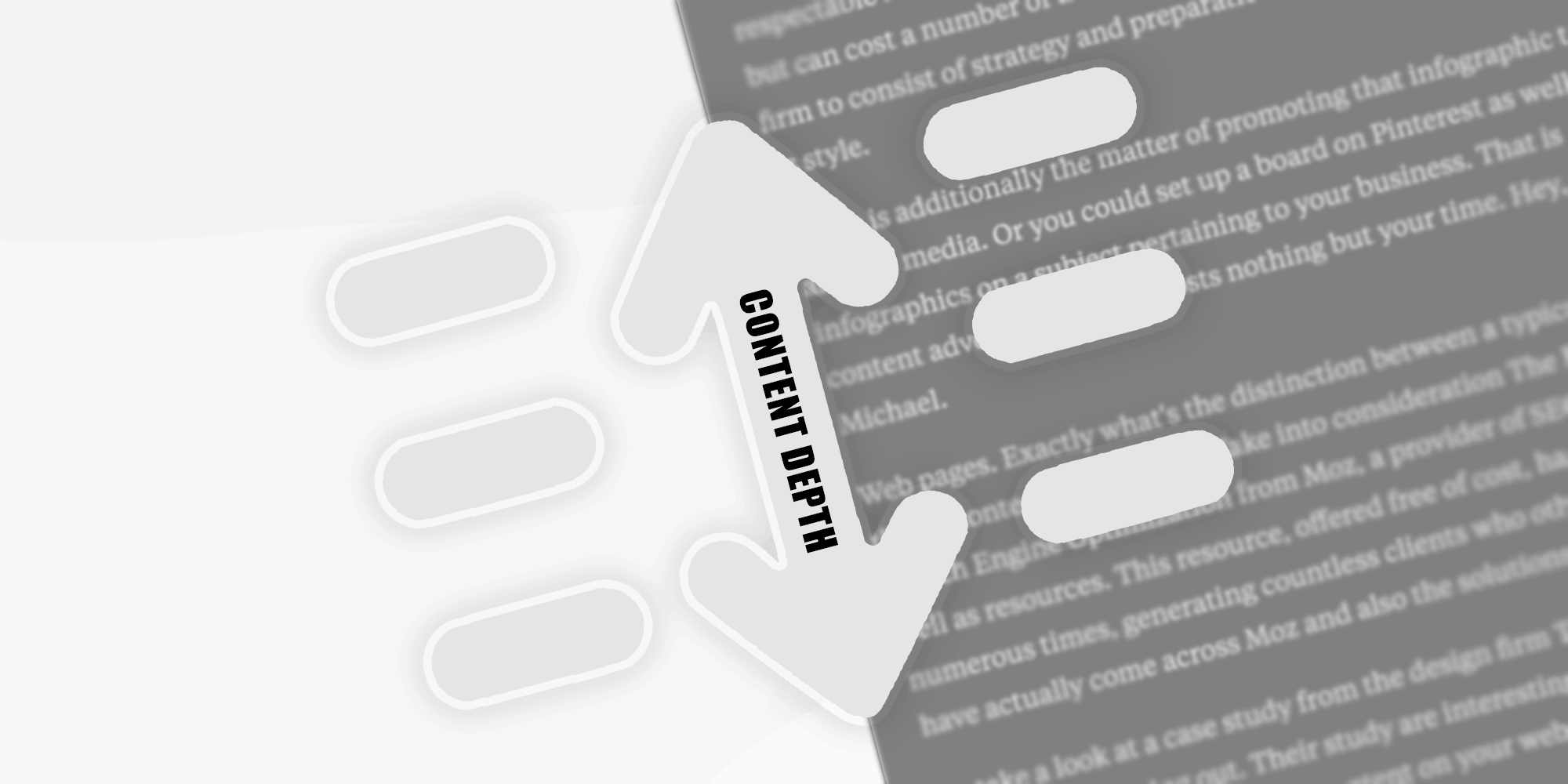 Content depth requires writers to write about a topic in details.