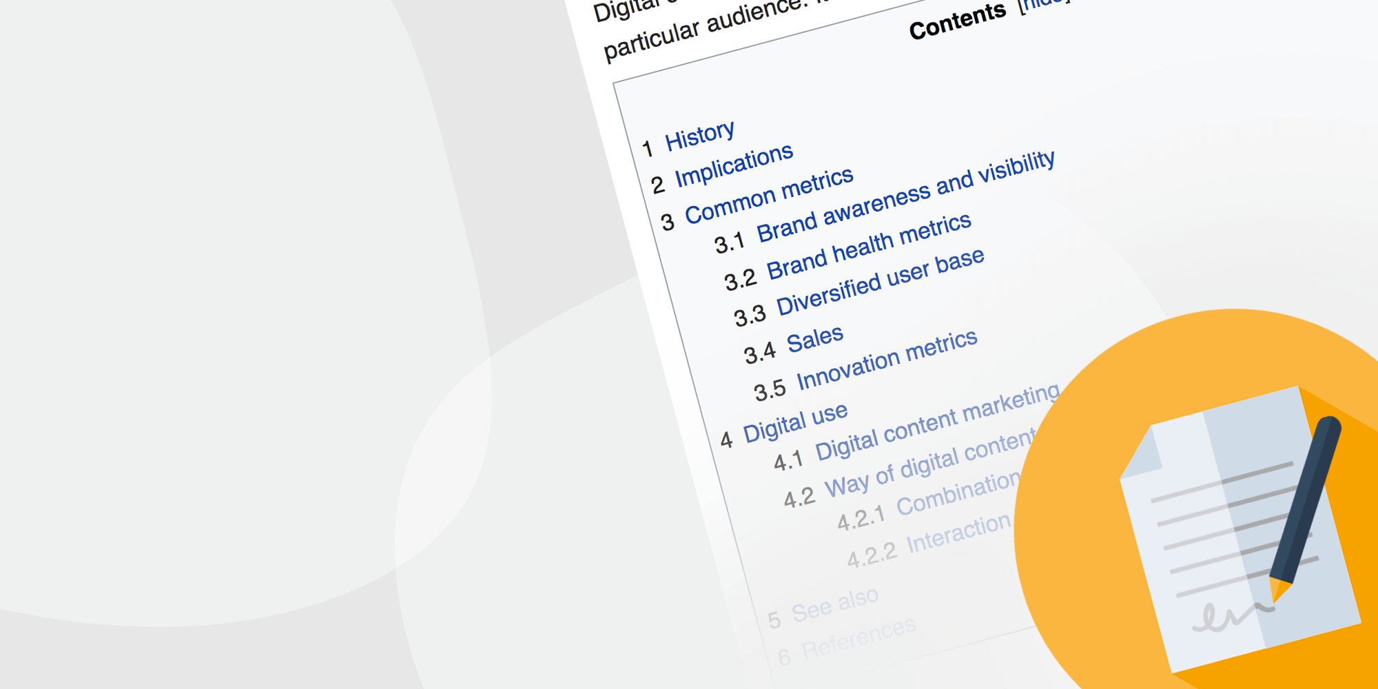 Using a Wikipedia Table of Contents for a Blog Post Series